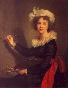 Elisabeth LouiseVigee Lebrun Self Portrait-y oil painting